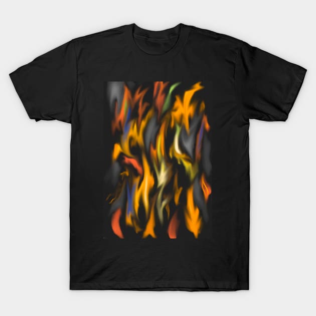 Mystery flames T-Shirt by Chander